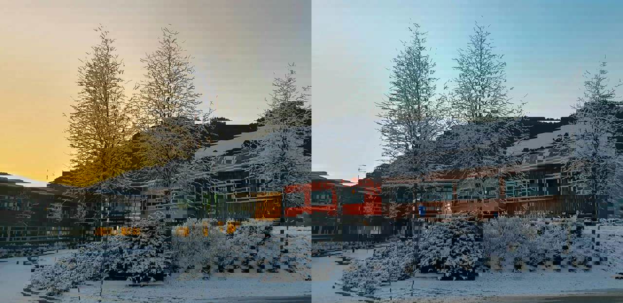 Stryn vidaregåande skule i vårskrud
